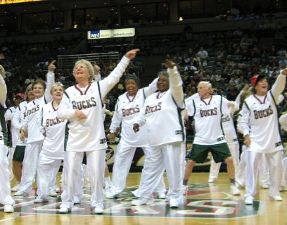 VMP milwaukee dancing with the bucks cheerleaders.